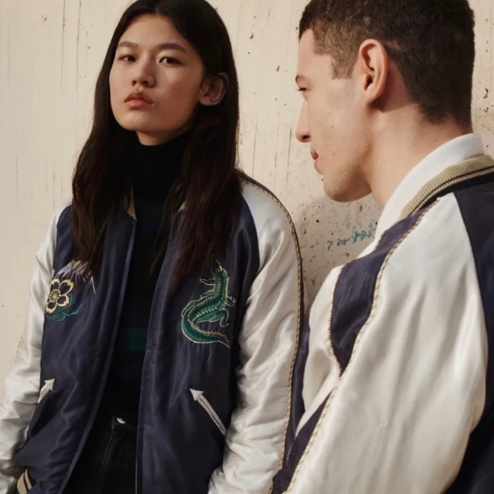 (very rare) Lacoste x tailor toyo reversible bomber